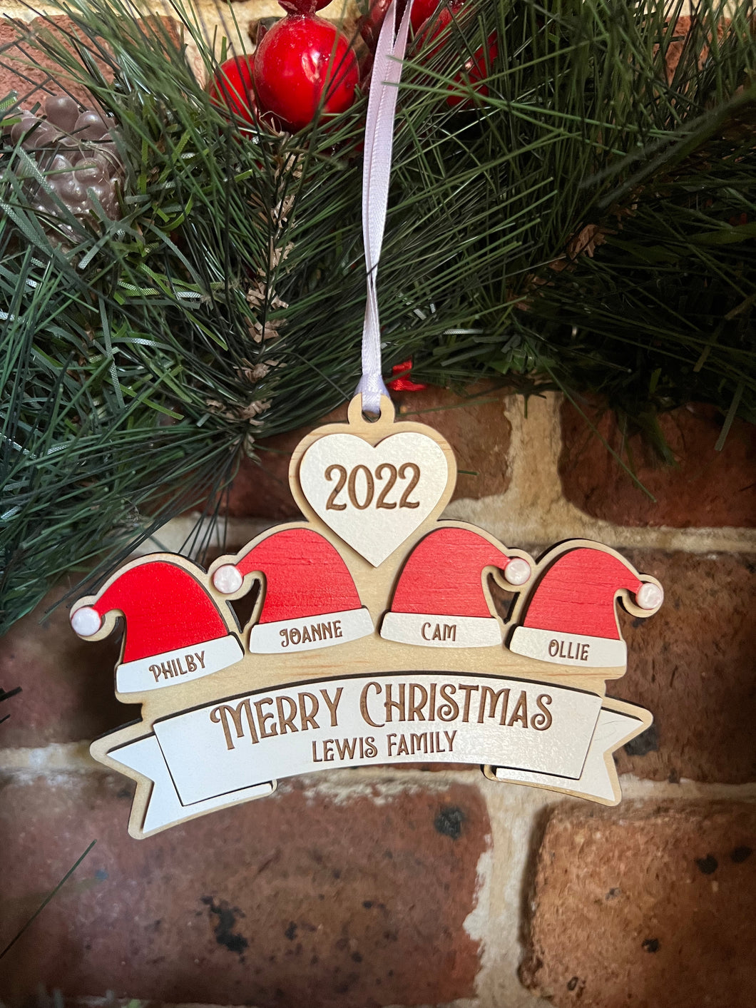 Santa hats ornament